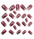 NA090 - Red French-Style Glam Nails